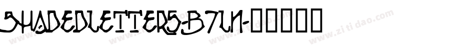Shadedletters-B7Ln字体转换