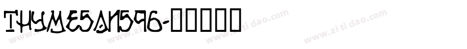 Thymesans96字体转换