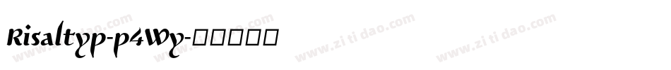 Risaltyp-p4Wy字体转换