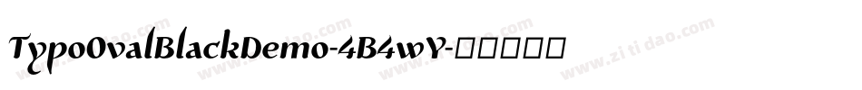 TypoOvalBlackDemo-4B4wY字体转换