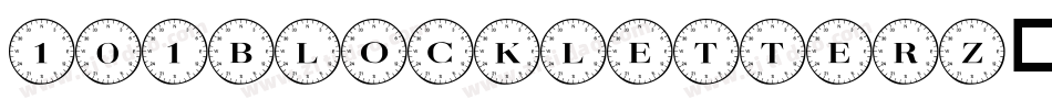 101BlockLetterz-XZYK字体转换