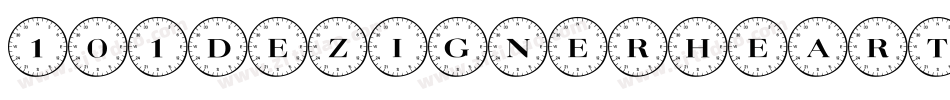 101DezignerHeartz-GlpP字体转换