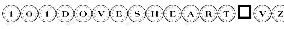 101DovesHeart-Vz6x字体转换