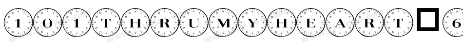 101ThruMyHeart-6ymq字体转换