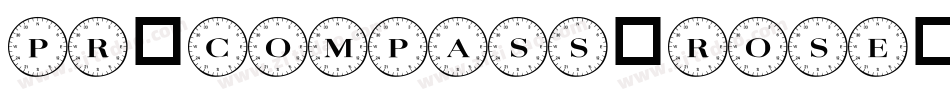 PR-Compass-Rose字体转换