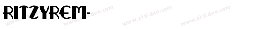 RITZYREM字体转换