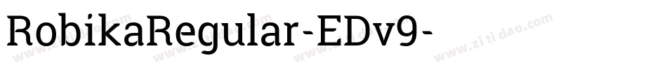 RobikaRegular-EDv9字体转换