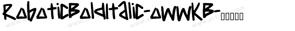 RoboticBoldItalic-owwKB字体转换