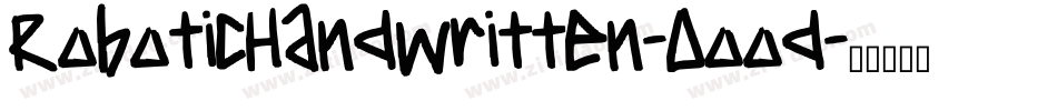 RoboticHandwritten-0ood字体转换