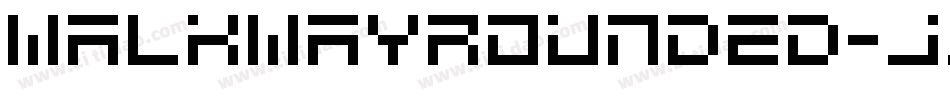 WalkwayRounded-JJ2E字体转换