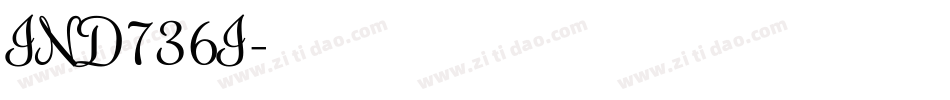 IND736I字体转换