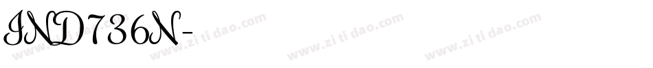 IND736N字体转换