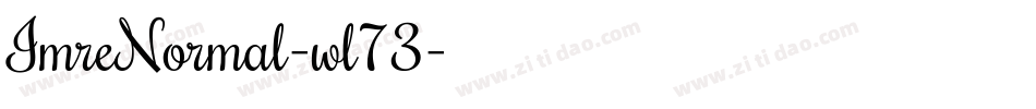 ImreNormal-wl73字体转换