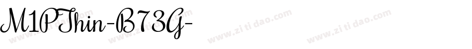 M1PThin-B73G字体转换