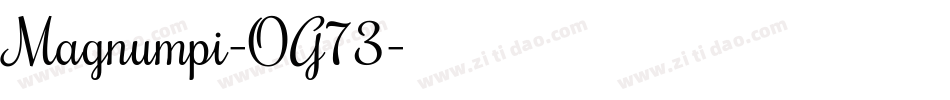 Magnumpi-OG73字体转换