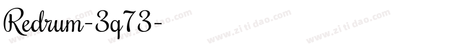Redrum-3q73字体转换