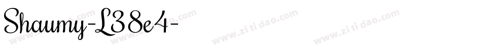 Shaumy-L38e4字体转换