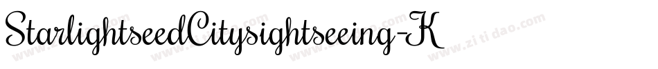 StarlightseedCitysightseeing-K73y字体转换