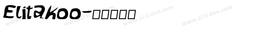 Elitakoo字体转换