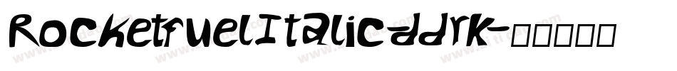 RocketfuelItalic-ddrK字体转换