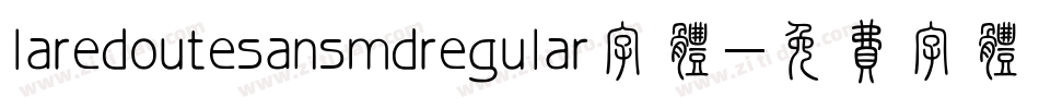 laredoutesansmdregular字体字体转换