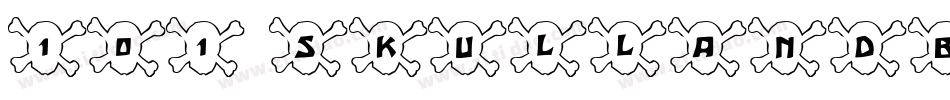 101SkullAndbonez-ZEdz字体转换