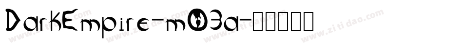 DarkEmpire-mO3a字体转换