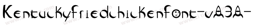 Kentuckyfriedchickenfont-vA3A字体转换