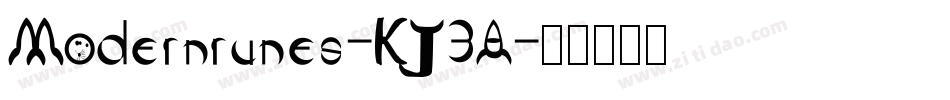 Modernrunes-KJ3A字体转换