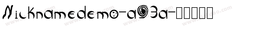Nicknamedemo-aG3a字体转换