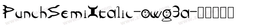 PunchSemiItalic-owg3a字体转换