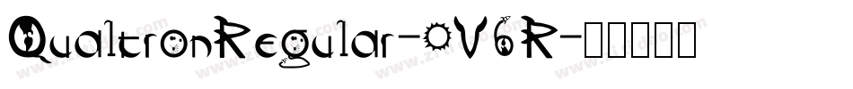 QualtronRegular-0V6R字体转换