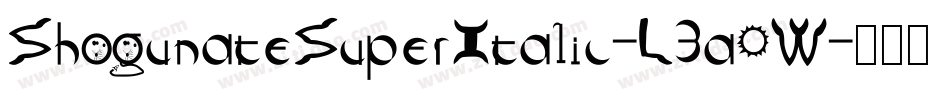 ShogunateSuperItalic-L3a0W字体转换