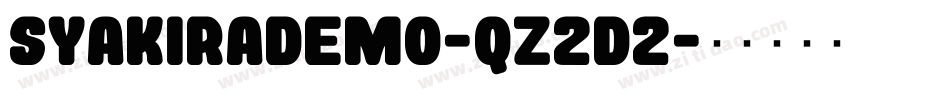 SyakiraDemo-qZ2d2字体转换