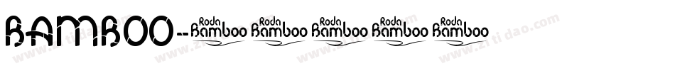 BAMBOO字体转换