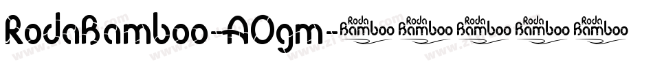 RodaBamboo-AOgm字体转换