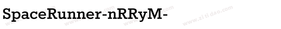 SpaceRunner-nRRyM字体转换