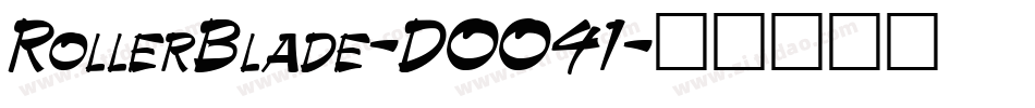 RollerBlade-DOO41字体转换