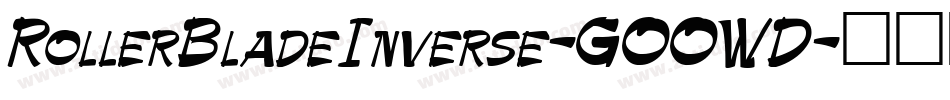 RollerBladeInverse-GOOWD字体转换