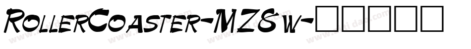 RollerCoaster-MZ8w字体转换