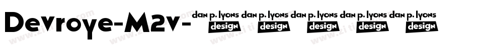 Devroye-M2v字体转换