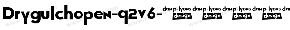 Drygulchopen-q2v6字体转换