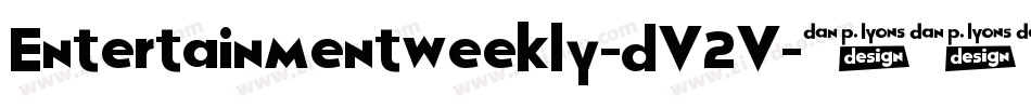 Entertainmentweekly-dV2V字体转换