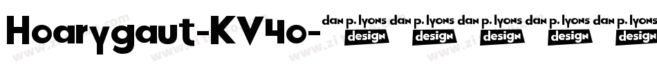 Hoarygaut-KV4o字体转换