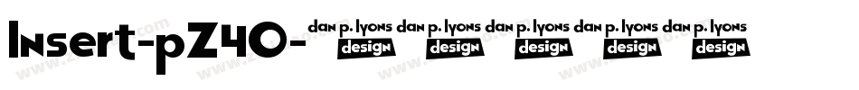 Insert-pZ4O字体转换