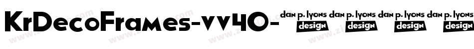 KrDecoFrames-vv4O字体转换 KrDecoFrames-vv4O字体转换