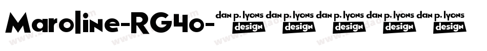 Maroline-RG4o字体转换 Maroline-RG4o字体转换