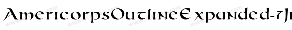 AmericorpsOutlineExpanded-7JrA字体转换