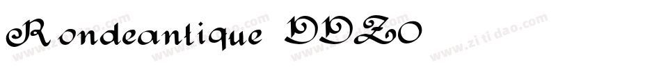Rondeantique-VVZ0字体转换