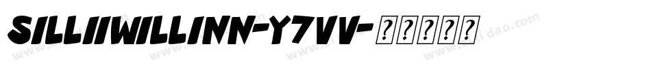 SilliiWillinn-Y7Vv字体转换 SilliiWillinn-Y7Vv字体转换